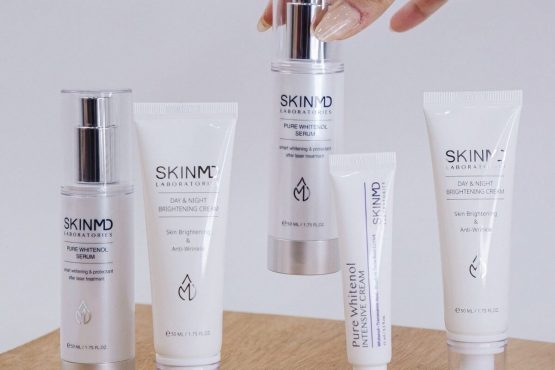 Bộ sản phẩm dược mỹ phẩm SkinMD góp mặt trong phác đồ triệt nám tại Thẩm mỹ Hoàng Tuấn