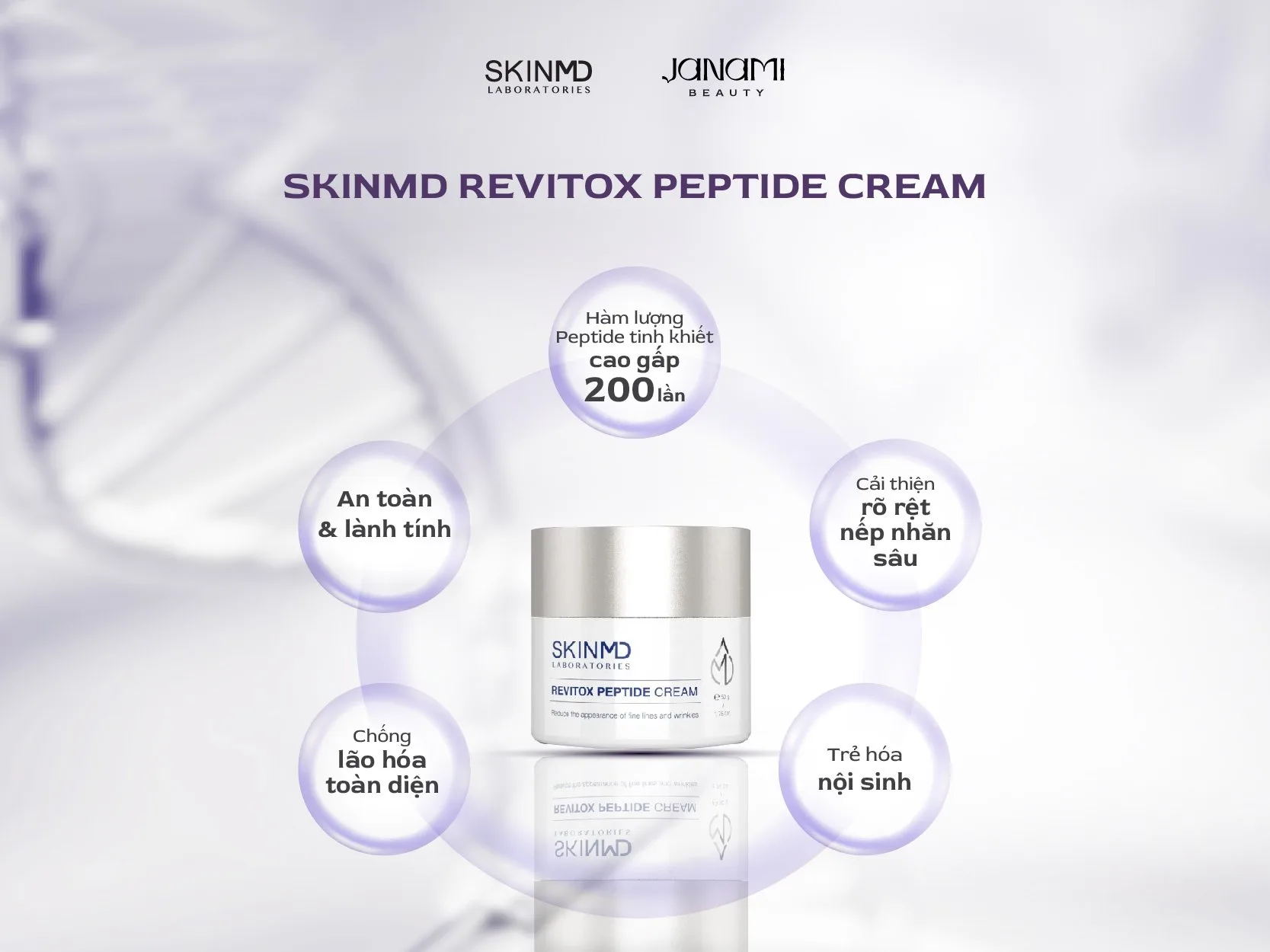 SKINMD REVITOX PEPTIDE CREAM - Hình ảnh 3