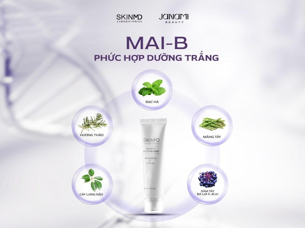 Hợp chất có trong kem dưỡng da SkinMD Day Night Brightening Cream