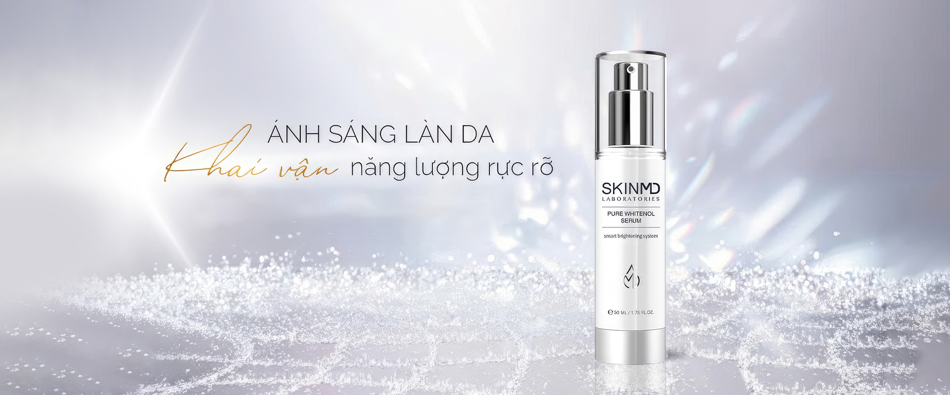 Skinmd pure whitenol serum ánh sáng làn da khai vận năng lượng rực rỡ