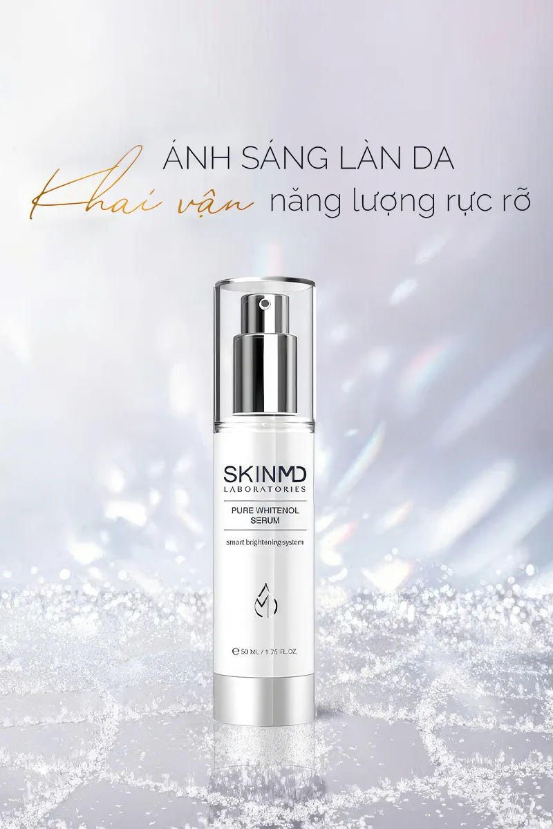 Skinmd pure whitenol serum ánh sáng làn da khai vận năng lượng rực rỡ
